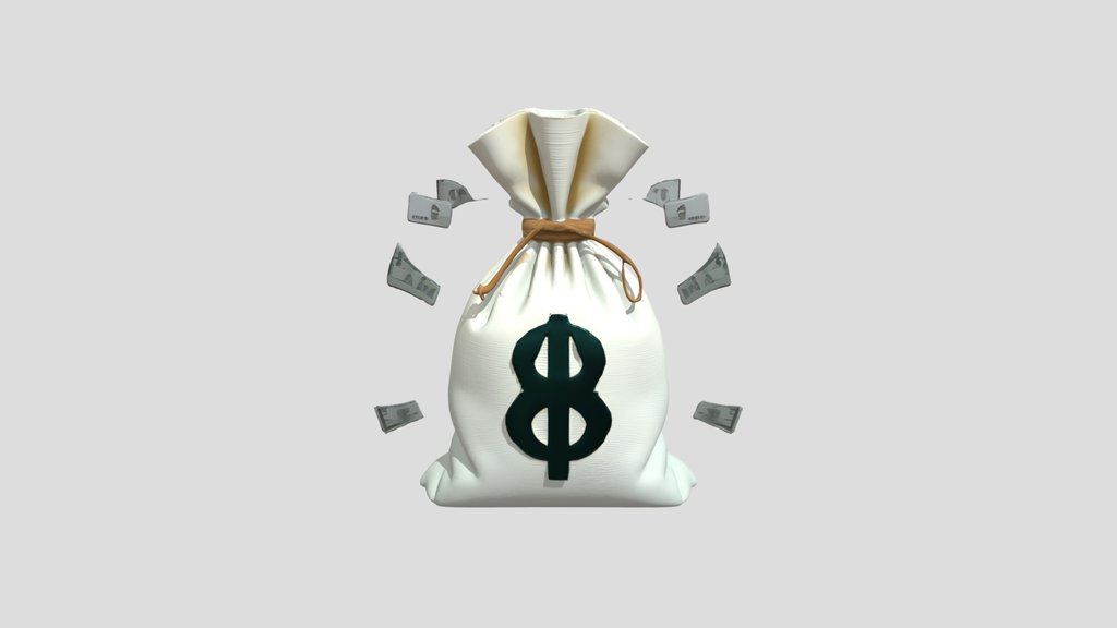 Money Bag with Dollar