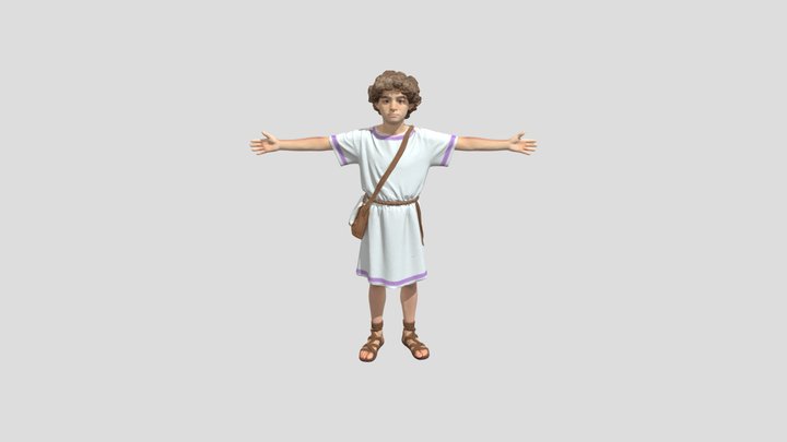 Young Explorer 3D Model