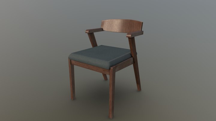 Mid-Century Modern Chair 3D Model