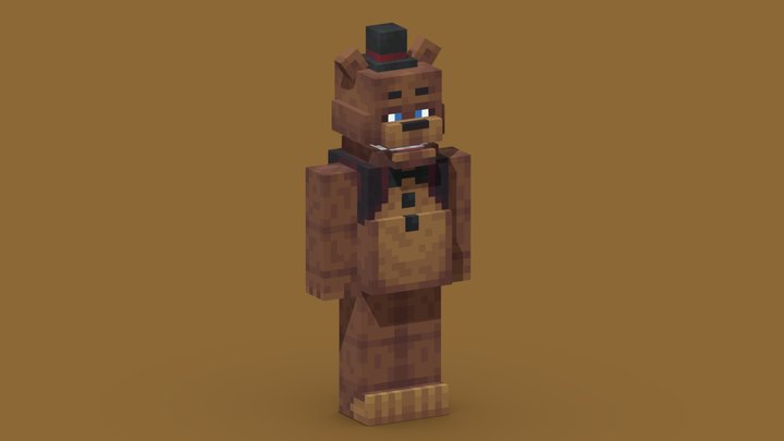 Minecraft Freddy Fazbear - Commission 3D Model