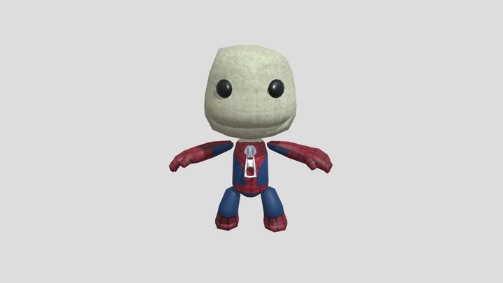LittleBigPlanet Spiderman skin ps3 3D Model