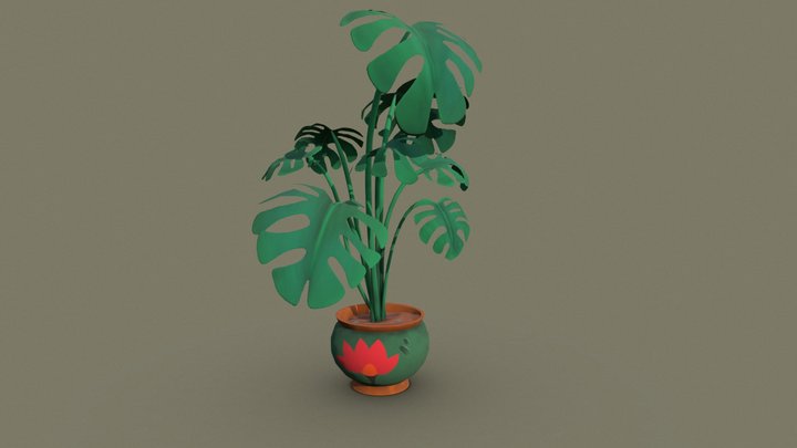 Monstera 3D Model