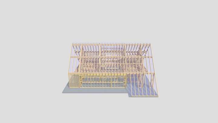 398. Casa A- Frame Cristian Beclean 3D Model