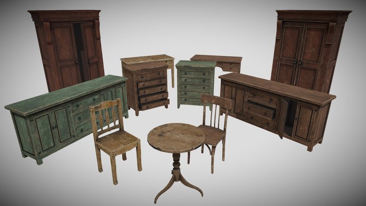 Furniture_pack01 3D Model