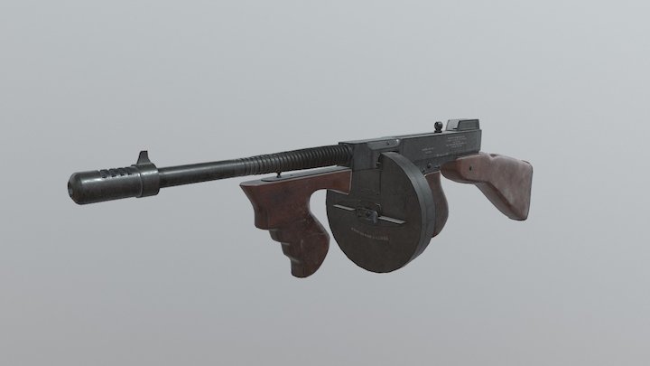 Thompson M1921 3D Model