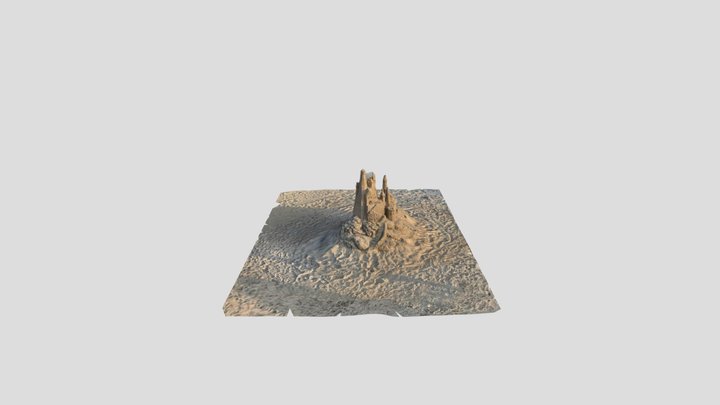 Wildwood Crest Sand Castle 3D Model