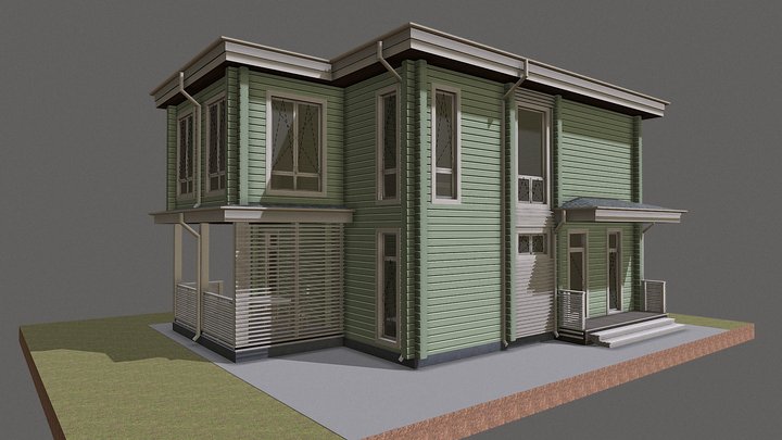 Эскизный проект дома 3D Model