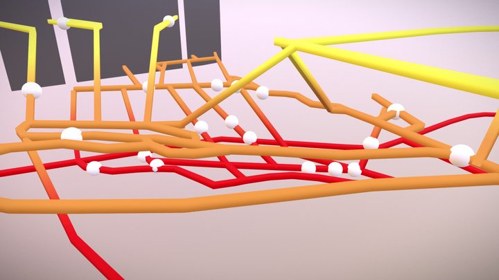 Map - dots 3D Model