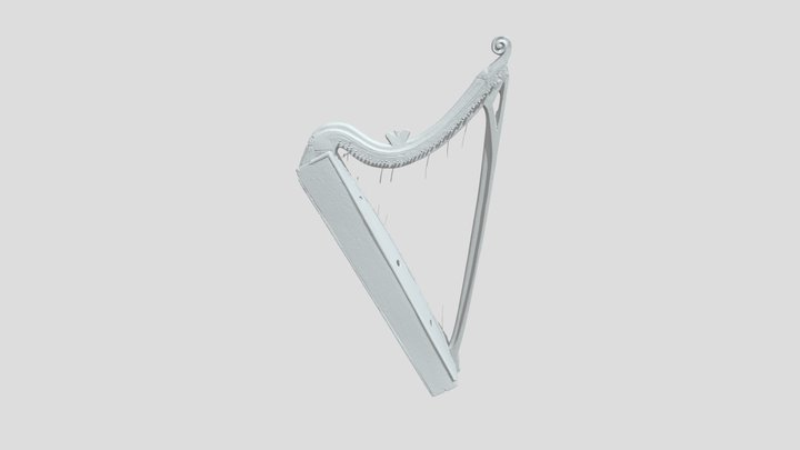 The Hollybrook Harp (National Museum of Ireland) 3D Model