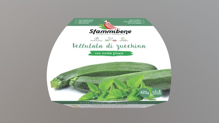 Bozza03-vellutata-zucchina-menta 3D Model