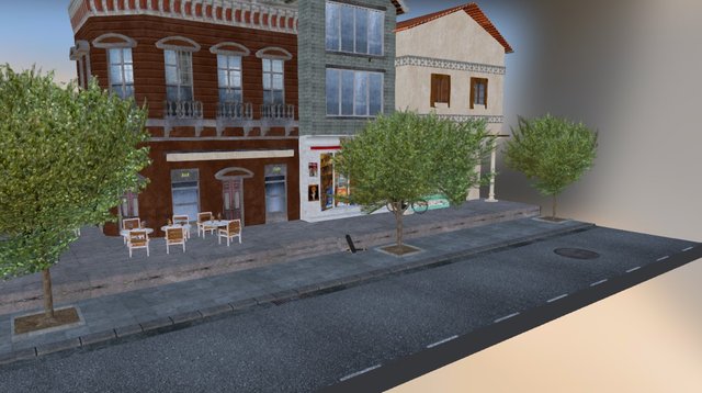 1DAE_3D1_CityScene 3D Model