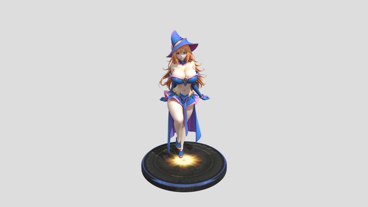 Dark Magician Girl 3D Model