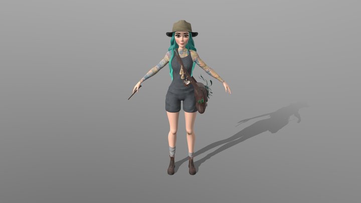 Nola - Stylised Witch Character 3D Model