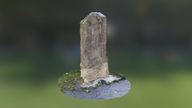 Swedish runestone #5, St Laurentius Church. 3D Model