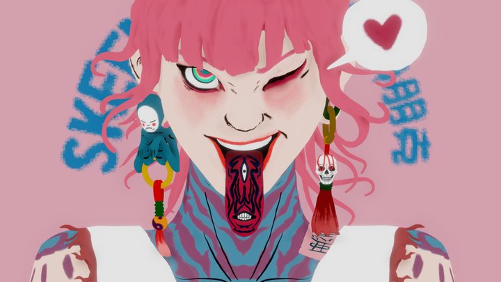 Zeenchin How about a French Kiss ❤️ 3D Model