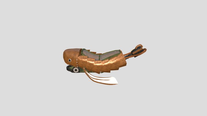 Steampunk Whale 3D Model