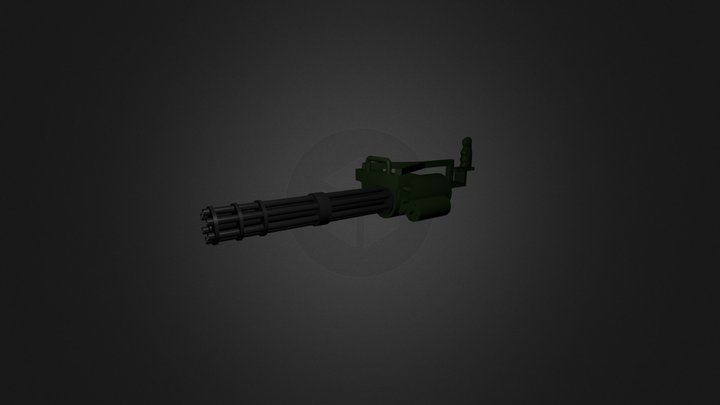 Gatlin Gun  3D Model