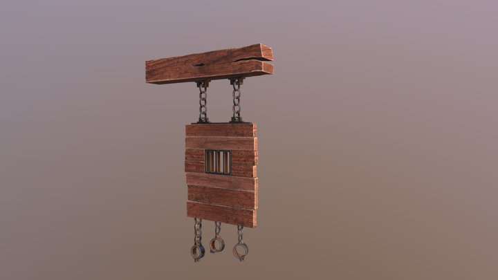 prison advertising 3D Model