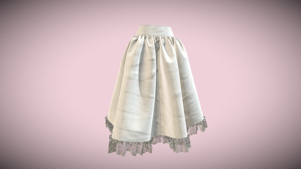 Petticoat #4. 6-gore skirt with a hip yoke