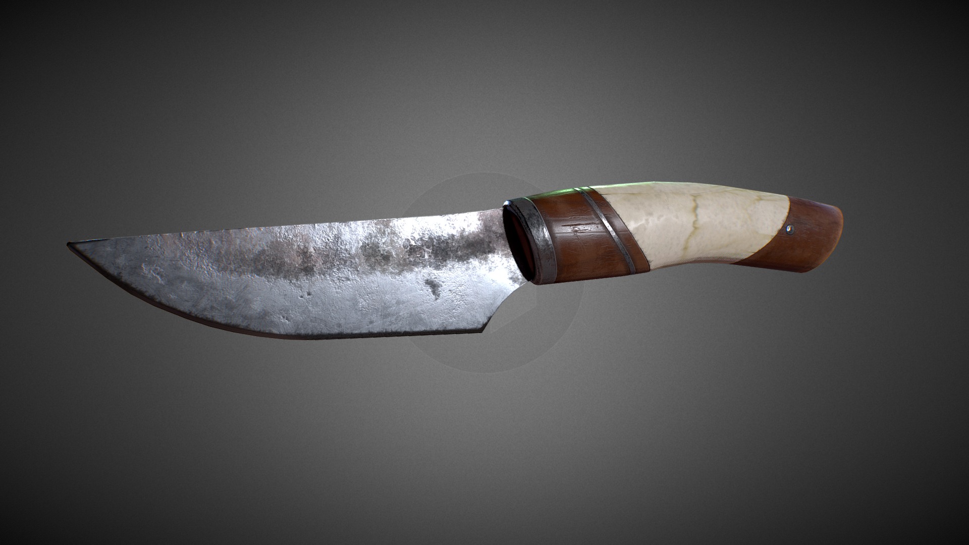 3D model Viking Knife - This is a 3D model of the Viking Knife. The 3D model is about a knife with a handle.