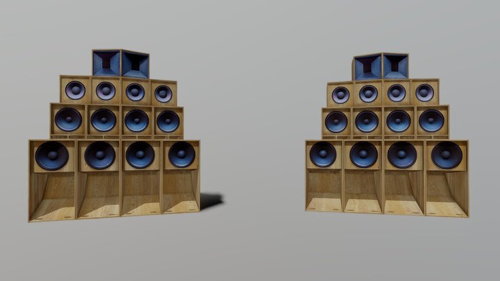 Sound System Big 3D Model