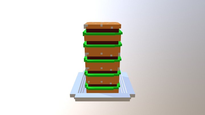 Gigantic Burger 3D Model