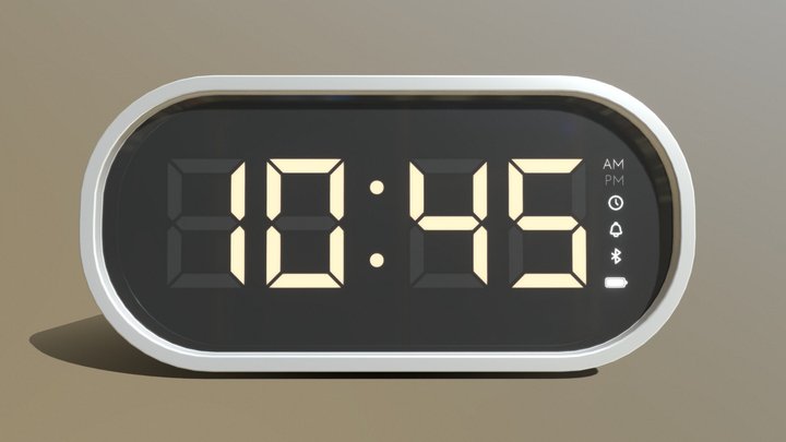 SYNC | 3D Digital Alarm Clock 3D Model