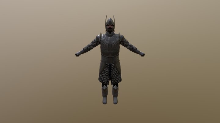 Gondor Knight 3D Model
