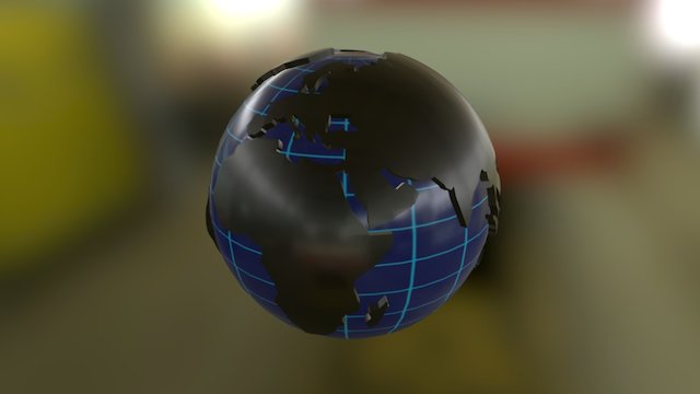 Earth Lowpoly 3D Model