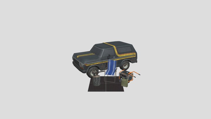 DAE 5 Finished props - Forest Loner 3D Model