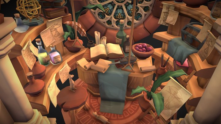 DAE Crib - Leonardo's Secret Room 3D Model
