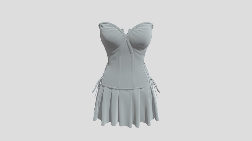 Midnight Leather Corset Dress