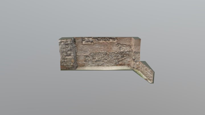Fragmento de la Muralla Árabe de Madrid 3D Model