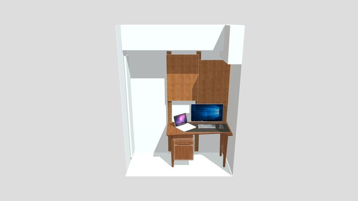 desk setup 3D Model