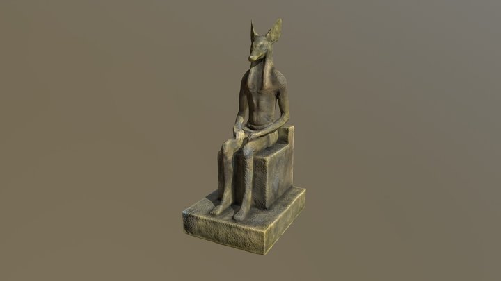 Statue of Anubis 3D Model