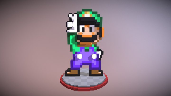 Luigi - Super Mario World (amiibo) 3D Model
