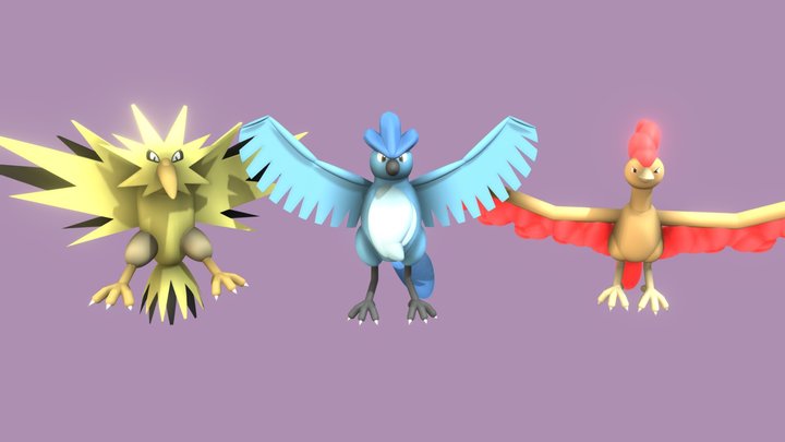 pokemon articuno 3D model 3D printable