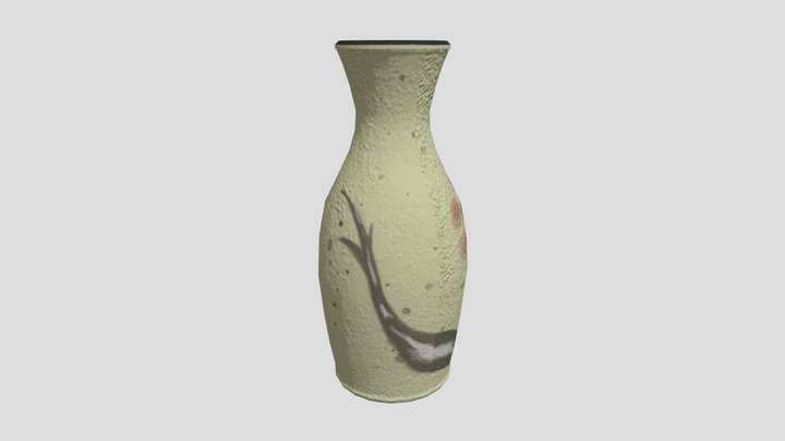 Japanese Sake Bottle 3D Model