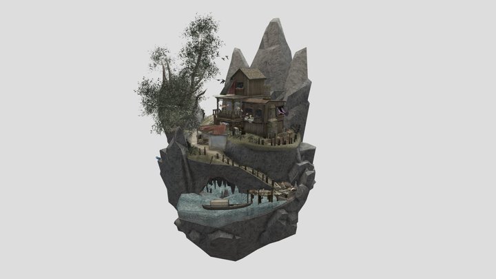 DAE Diorama By The Ocean 3D Model