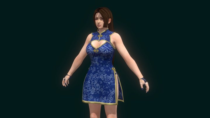 Mai Shiranui - Chinese Qipao Edition – Modelo 3D gratuito STL