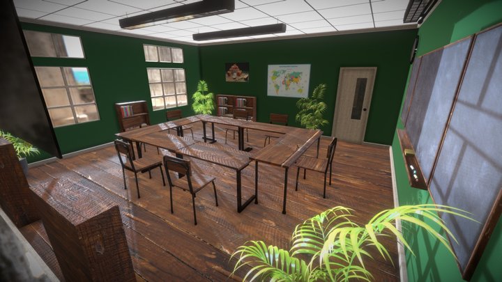 Classroom 3D Model
