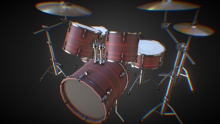 Drum Kit For Your Band 3D Model