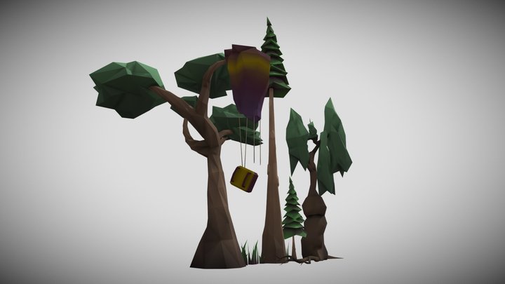 The Sol Vin Caves VR - Trees 3D Model