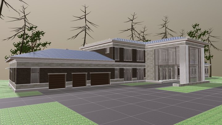 Barviha village 3D Model