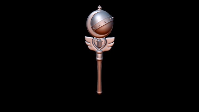 Sailor Moon_ Cutie Moon Rod 3D Model