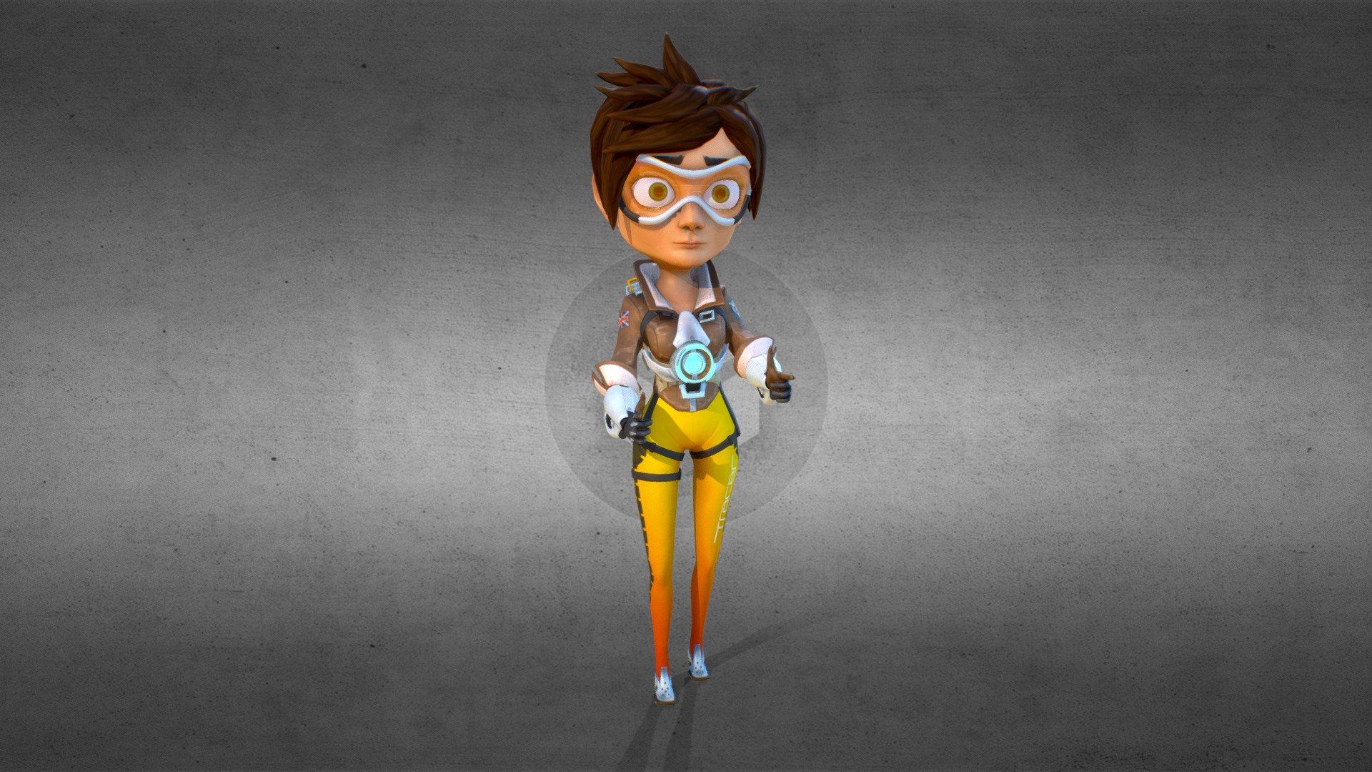 Tracer (Overwatch fanart) - Finished Projects - Blender Artists Community