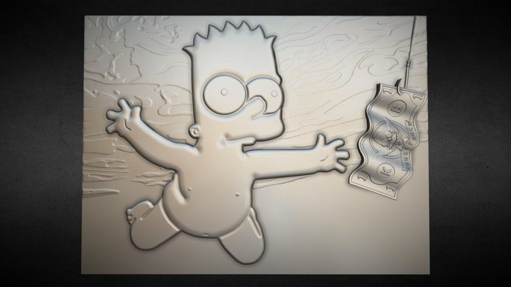 Bart-Nirvana-Nevermind 3D Model