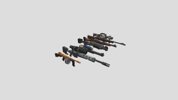 Season 3 Weapons By Ely 3D Model