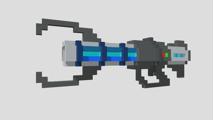 Voxel Blaster 3D Model