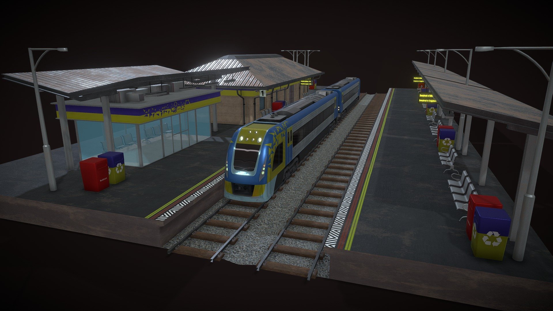 Train Ride - Download Free 3D model by Desant_Art [afdc623] - Sketchfab